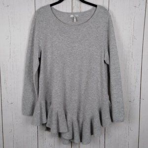 Joie Cashmere Blend Ruffle Sweater Medium